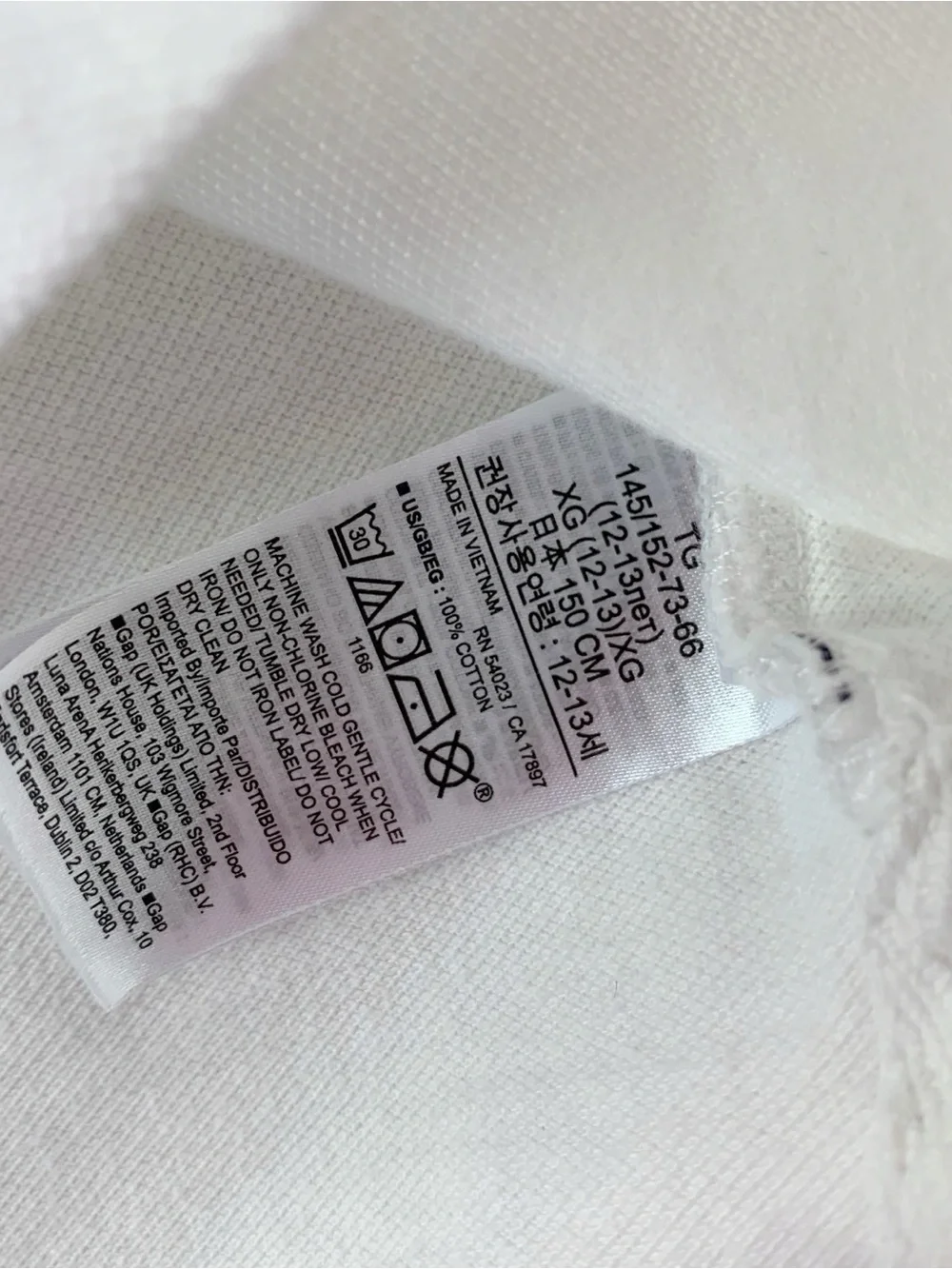 GAP boy's White Short Sleeve Polo shirt  solid size XL 100% cotton uniform